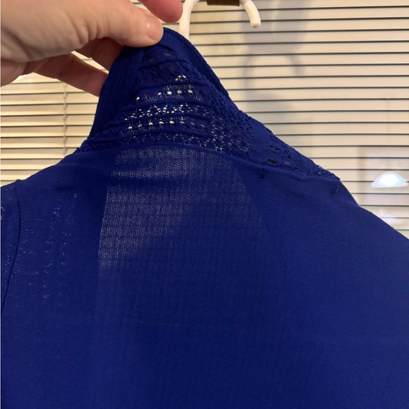 Cable & Gauge Royal Blue Women's Cardigan - Picture 4 of 5